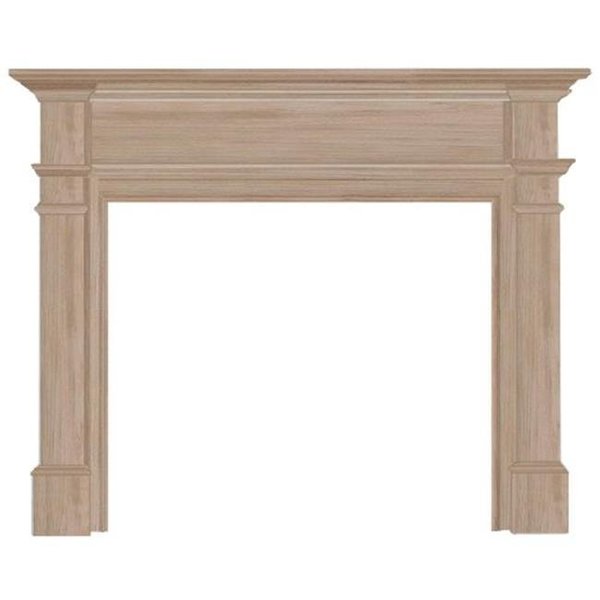Pearl Mantels Corp Pearl Mantels 120-56 Windsor Fireplace Mantel Surround  Unfinished 120-56